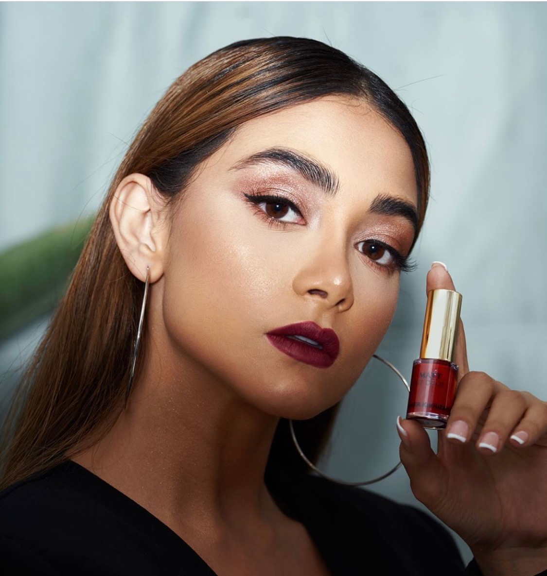 Luxury beauty editorial — bold lip